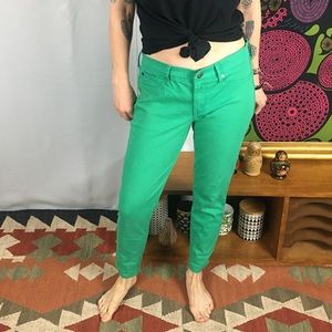 Green jeans
